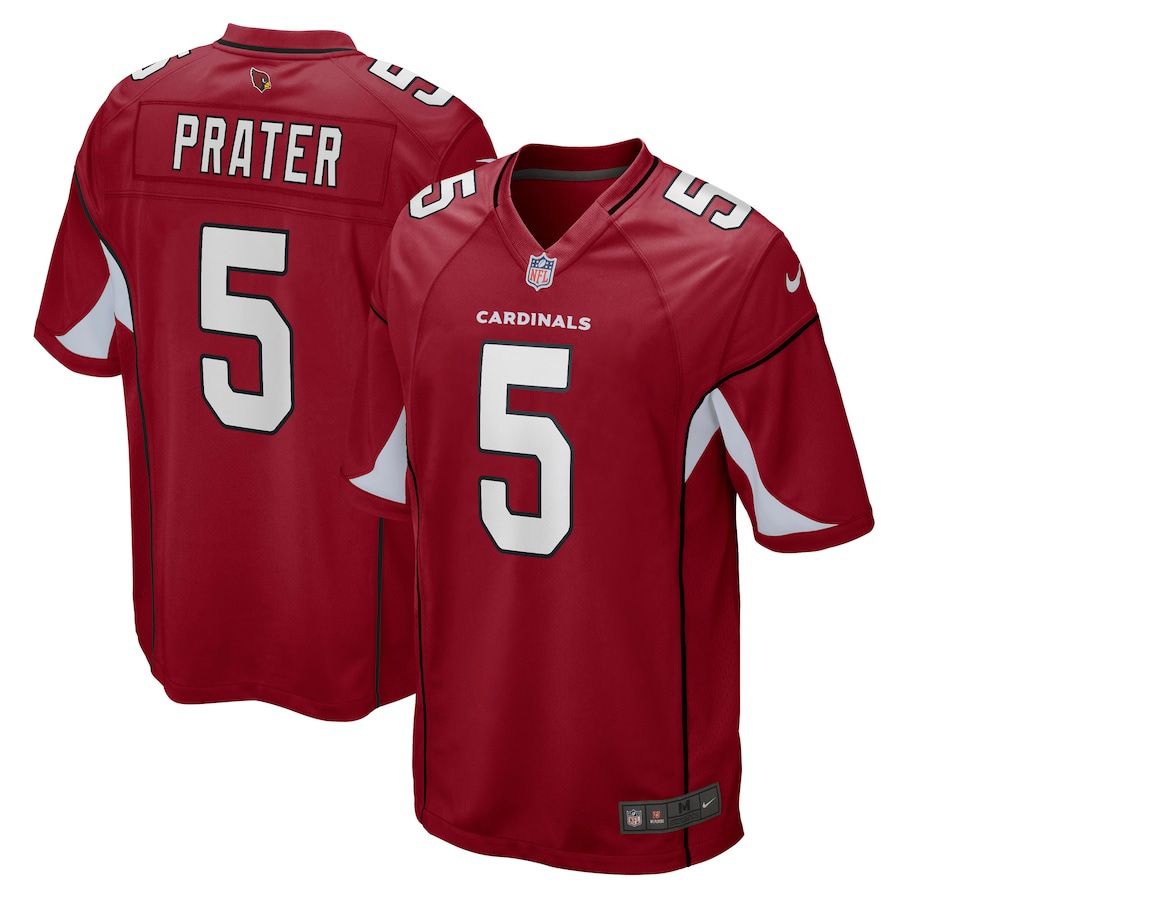 Men Arizona Cardinals #5 Matt Prater Nike Cardinal Game NFL Jersey